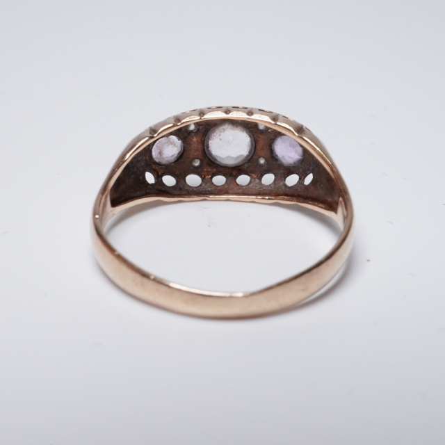 イギリス ビンテージ 9ctゴールド アメシスト リング EC-F507704049