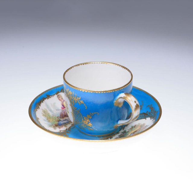 フランス 19世紀 磁器 Sevres セーヴル カップ&ソーサー ECJPAB0006