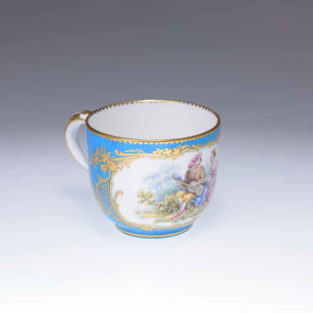 フランス 19世紀 磁器 Sevres セーヴル カップ&ソーサー ECJPAB0006