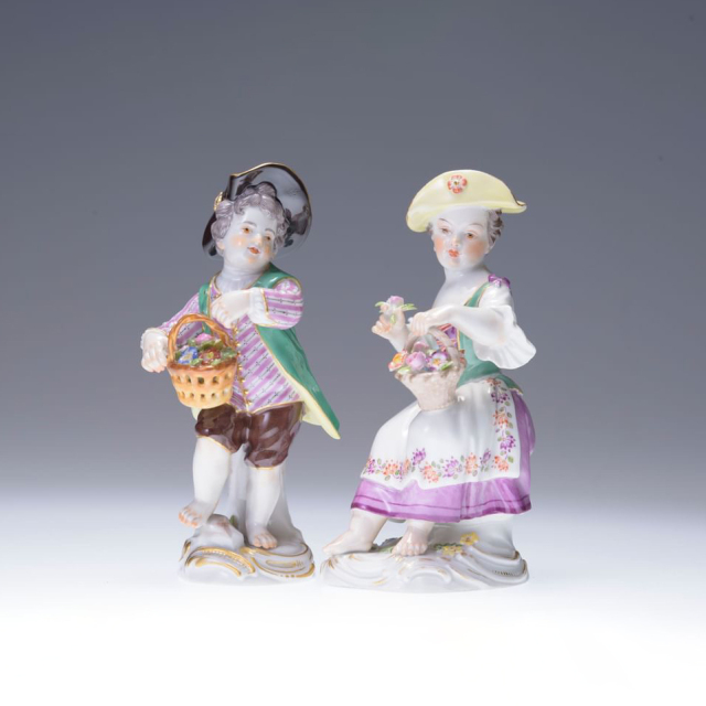 ドイツ 1950年代 磁器 MEISSEN マイセン ガーデナーの恋人（Lovers of the Gardener） ECJPAB0007