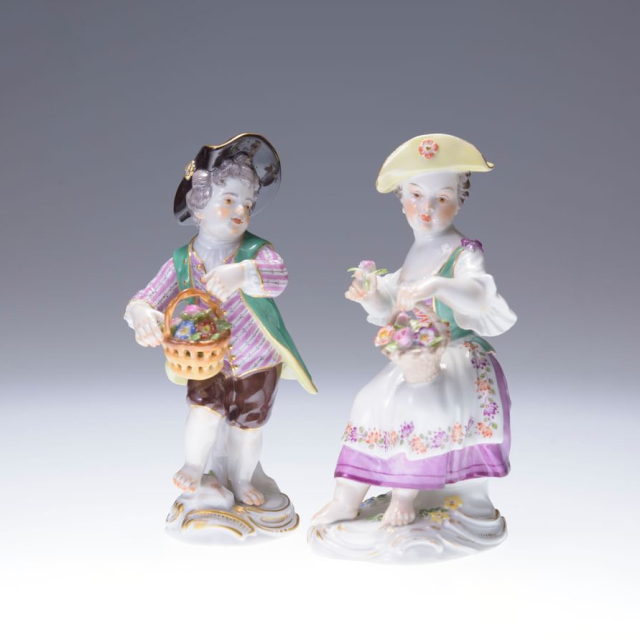 ドイツ 1950年代 磁器 MEISSEN マイセン ガーデナーの恋人（Lovers of the Gardener） ECJPAB0007