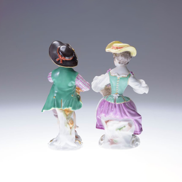 ドイツ 1950年代 磁器 MEISSEN マイセン ガーデナーの恋人（Lovers of the Gardener） ECJPAB0007
