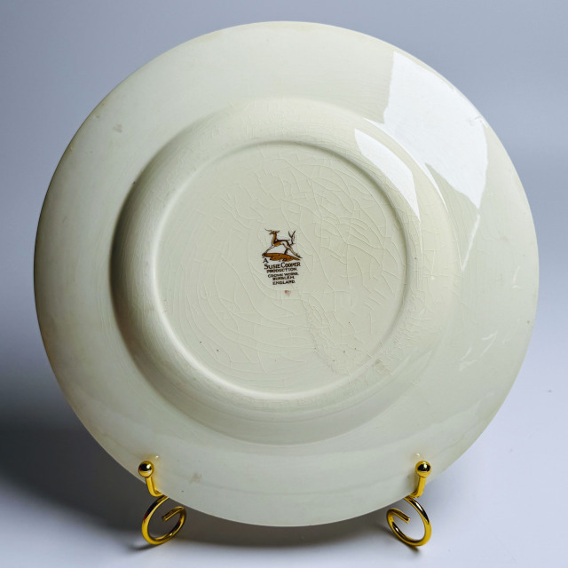 イギリス 1938年 磁器 Susie Cooper スージークーパー  ディナープレート ECJPGH0001