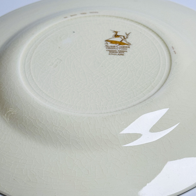 イギリス 1938年 磁器 Susie Cooper スージークーパー  デザートプレート ECJPGH0002