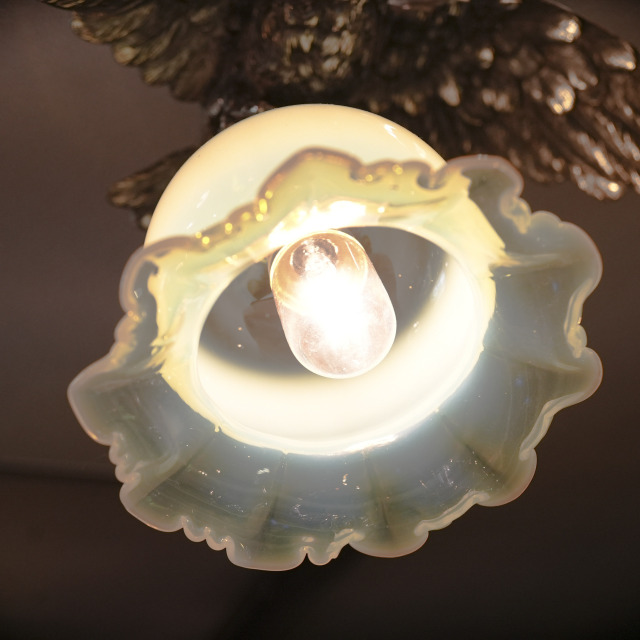 ヴァセリンガラス 真鍮(銀メッキ) ヴァセリンペンダント ECJPKK-0003