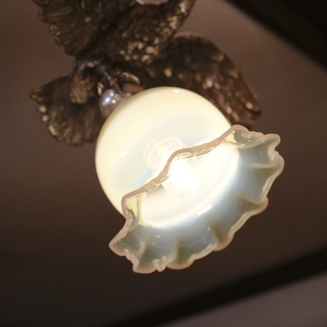 ヴァセリンガラス 真鍮(銀メッキ) ヴァセリンペンダント ECJPKK-0003