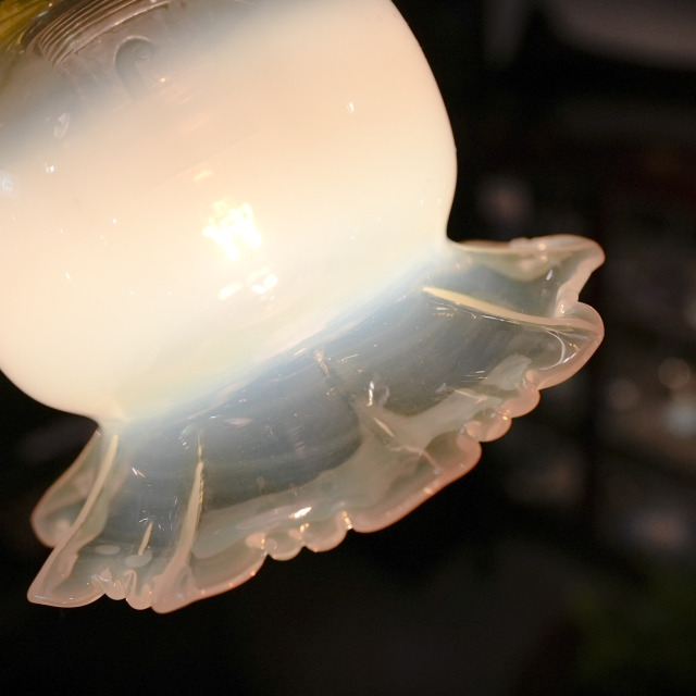 ヴァセリンガラス 真鍮(銀メッキ) ヴァセリンペンダント ECJPKK-0003