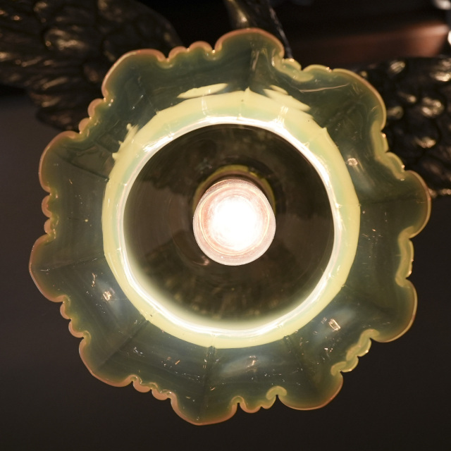 ヴァセリンガラス 真鍮(銀メッキ) ヴァセリンペンダント ECJPKK-0003