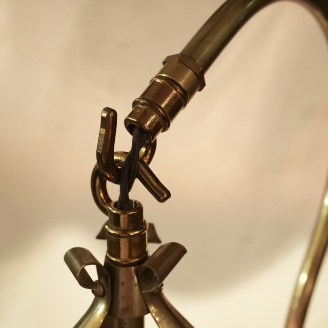 ヴァセリンガラス 真鍮 ヴァセリンテーブルランプ ECJPKK-0006