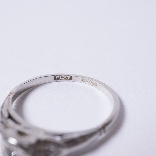 1920年代 ダイヤモンド プラチナ 18金 オールドヨーロピアンカット