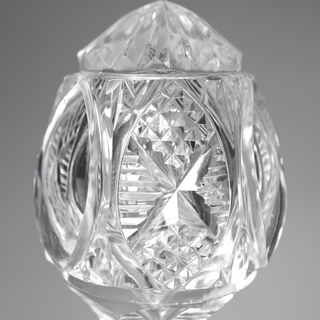 フランス 1900年代初頭 クリスタルガラス Baccarat バカラ  サービス""U""のデキャンタ? グラスセット ECJPOF0001