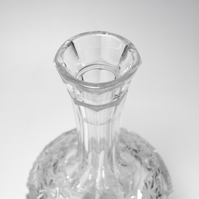 フランス 1900年代初頭 クリスタルガラス Baccarat バカラ  サービス""U""のデキャンタ? グラスセット ECJPOF0001