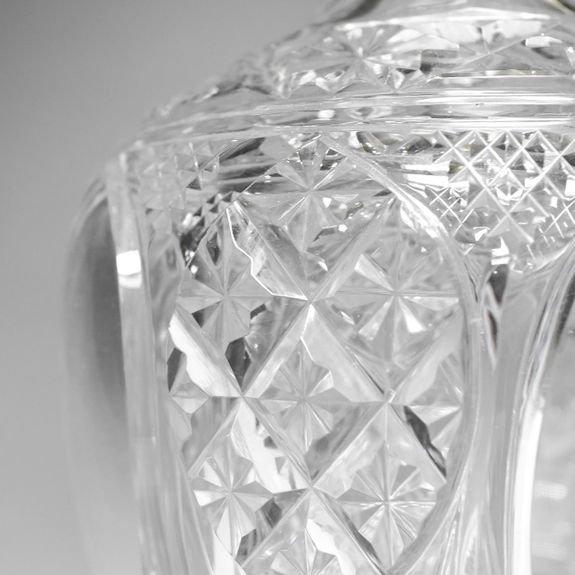 フランス 1900年代初頭 クリスタルガラス Baccarat バカラ  サービス""U""のデキャンタ? グラスセット ECJPOF0001