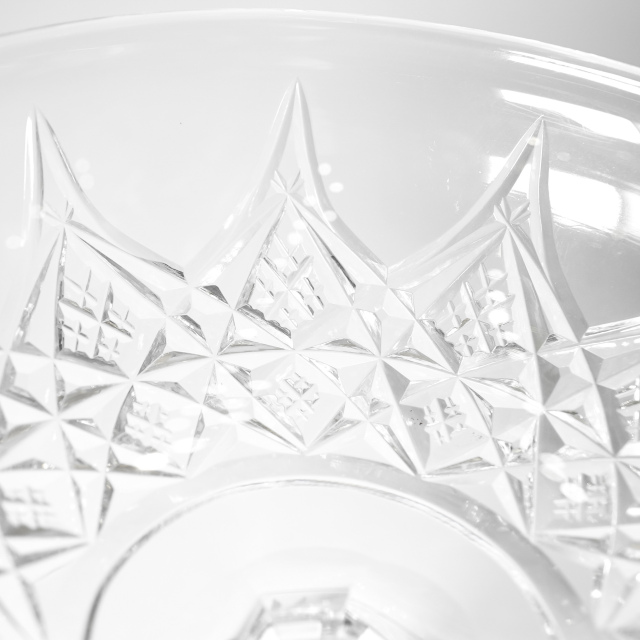 フランス 1970年代 クリスタルガラス Baccarat バカラ  コルベール/COLBERT 蓋付きキャンディボックス ECJPOF0004