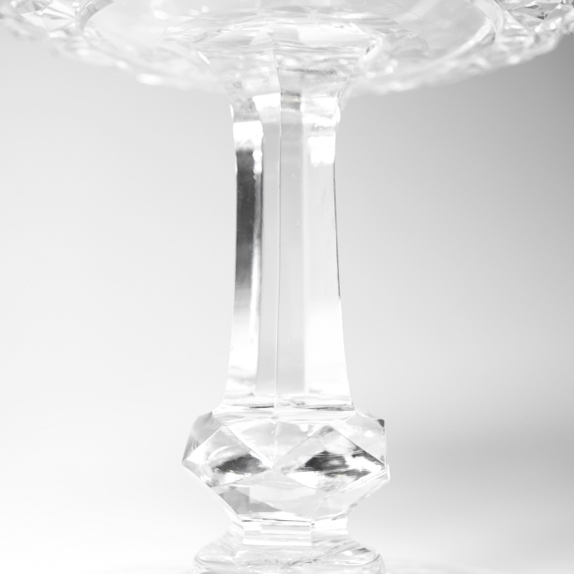 フランス 1970年代 クリスタルガラス Baccarat バカラ  コルベール/COLBERT 蓋付きキャンディボックス ECJPOF0004