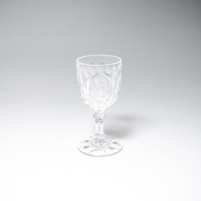 フランス 1940年代 クリスタルガラス Baccarat バカラ  35番のリキュールグラス エリゼ宮使用 ECJPOF0005