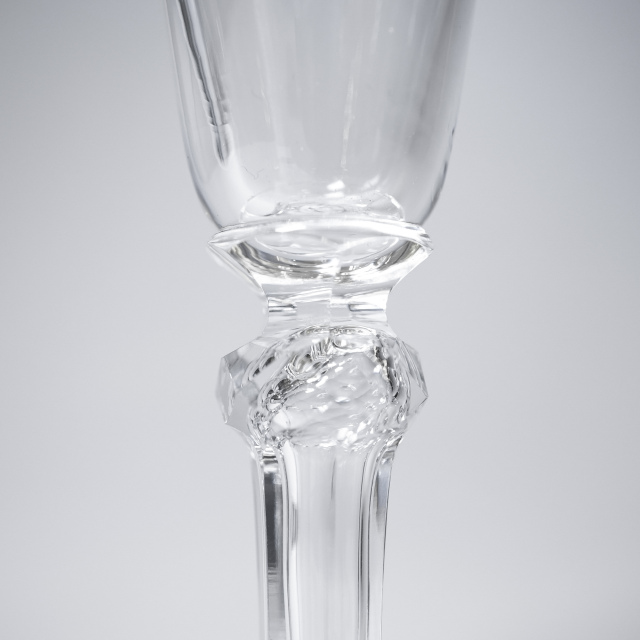 フランス 1900年代 クリスタルガラス Baccarat バカラ  マレンヌ/MARENNES シャンパンフルート ECJPOF0006