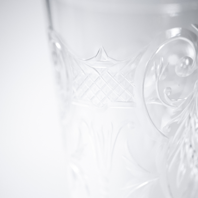 フランス 1900年代 クリスタルガラス Baccarat バカラ  マレンヌ/MARENNES シャンパンフルート ECJPOF0006