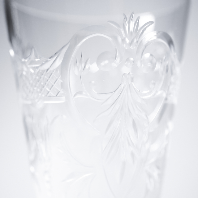 フランス 1900年代 クリスタルガラス Baccarat バカラ  マレンヌ/MARENNES シャンパンフルート ECJPOF0006