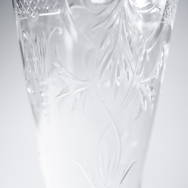 フランス 1900年代 クリスタルガラス Baccarat バカラ  マレンヌ/MARENNES シャンパンフルート ECJPOF0006