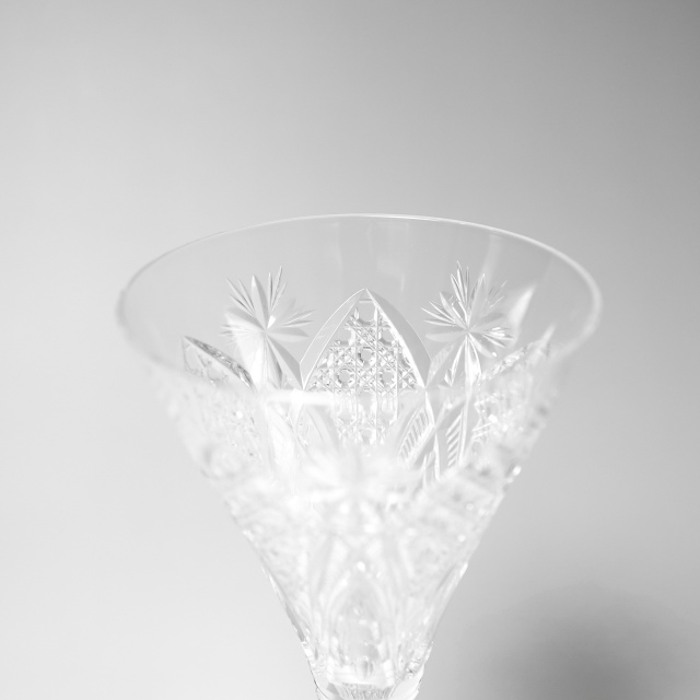 フランス 1930年代 クリスタルガラス Baccarat バカラ - ロシア皇帝のリキュールグラス(大) ECJPOF0014