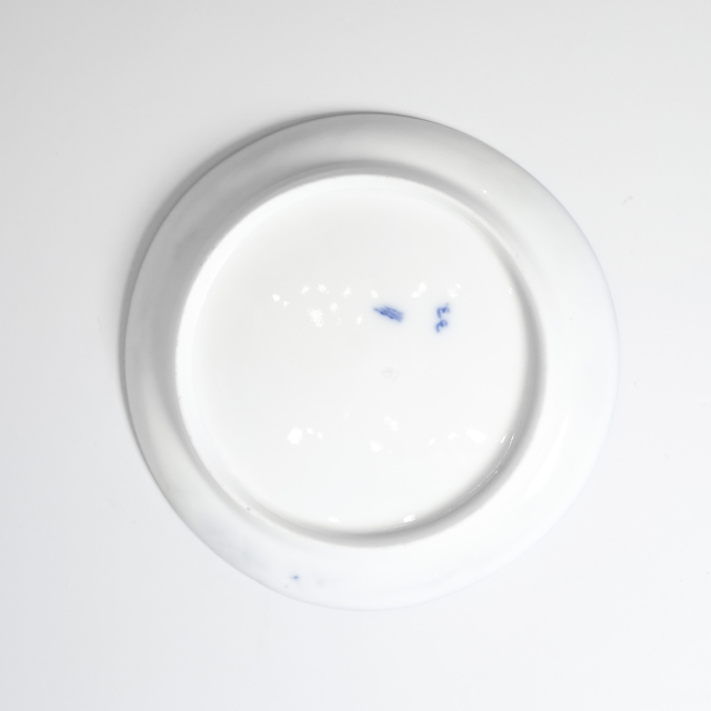 フランス 19世紀中期 磁器 Royal Copenhagen ロイヤルコペンハーゲン - 蝙蝠の縁取り・染付紅茶碗皿 ECJPOF0017