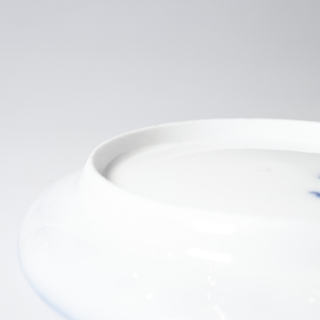 フランス 19世紀中期 磁器 Royal Copenhagen ロイヤルコペンハーゲン - 蝙蝠の縁取り・染付紅茶碗皿 ECJPOF0017