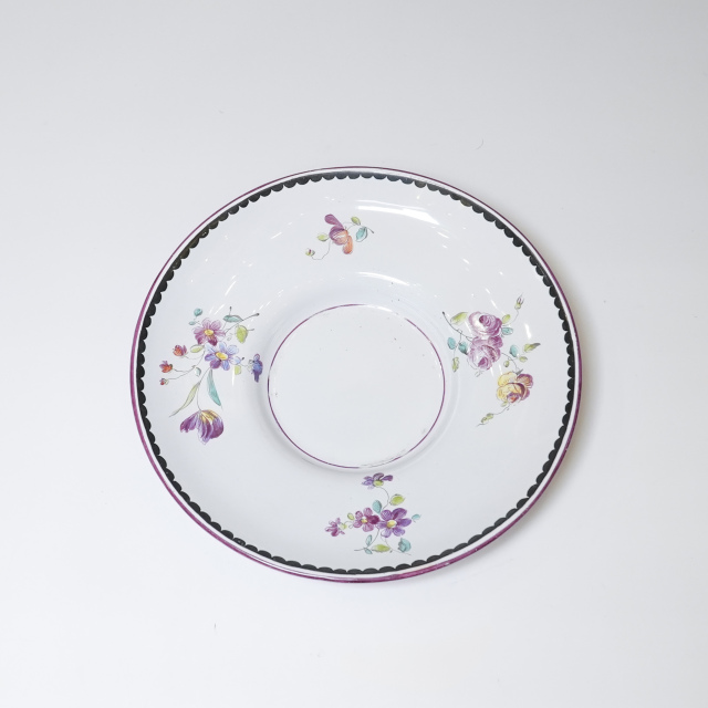 フランス 1870年代 磁器 Emile Galle エミール ガレ - エミール・ガレ 鳥と花、昆虫模様のカップ＆ソーサー ECJPOF0018