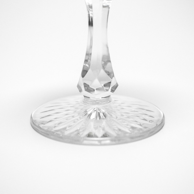 フランス 1910年代 クリスタルガラス Baccarat バカラ  リーフカットのリキュールグラス ECJPOF0026