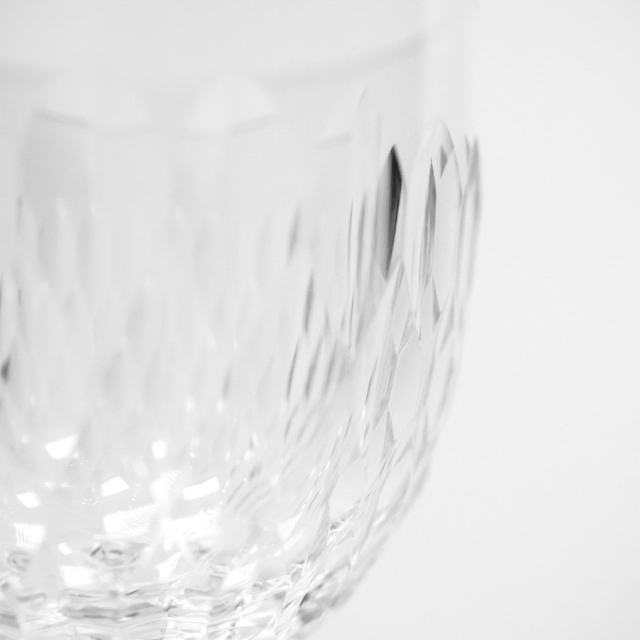 フランス 1910年代 クリスタルガラス Baccarat バカラ リーフカットの