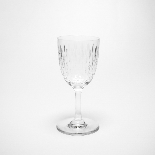 フランス 1930年代 クリスタルガラス Baccarat バカラ  スモールワイングラス ECJPOF0027