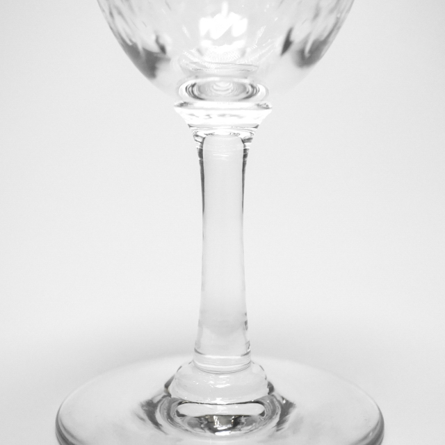 フランス 1930年代 クリスタルガラス Baccarat バカラ  スモールワイングラス ECJPOF0027