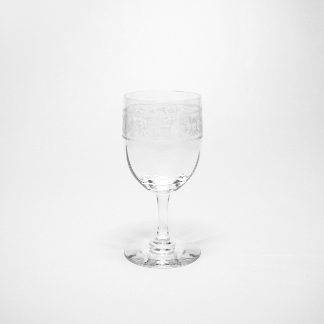フランス 1970年代 クリスタルガラス Baccarat バカラ  スモールワイングラス ECJPOF0028