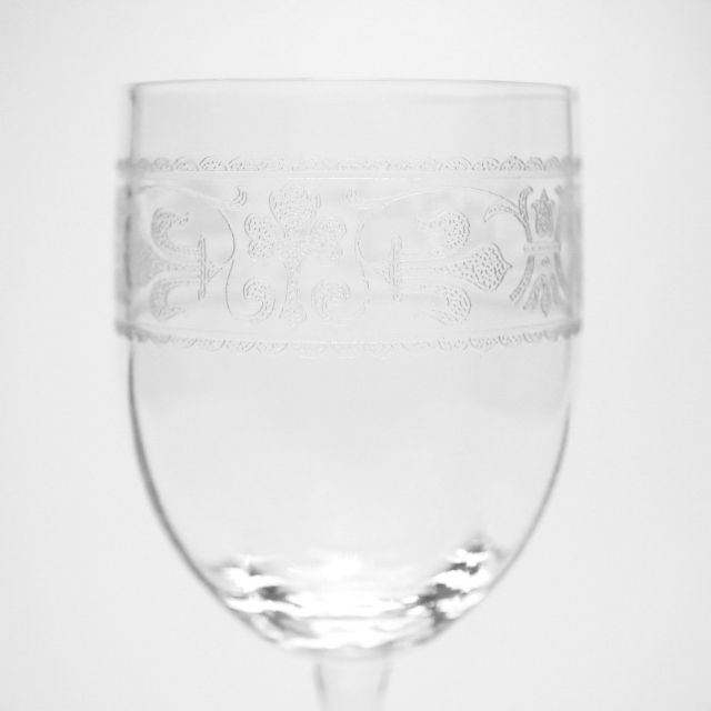 フランス 1970年代 クリスタルガラス Baccarat バカラ  スモールワイングラス ECJPOF0028