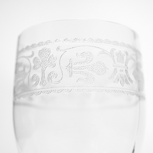 フランス 1970年代 クリスタルガラス Baccarat バカラ  スモールワイングラス ECJPOF0028