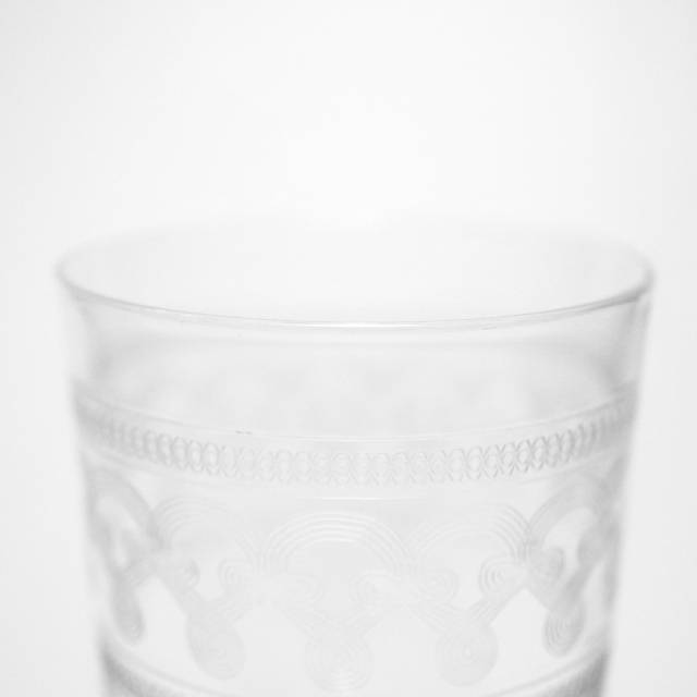 フランス 1900年代 クリスタルガラス Baccarat バカラ  アヤメ様式ワイングラス ECJPOF0029