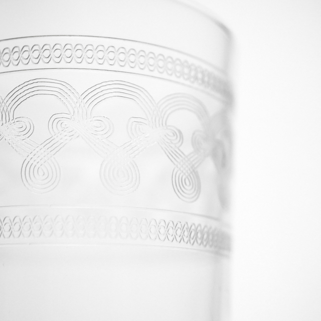 フランス 1900年代 クリスタルガラス Baccarat バカラ  アヤメ様式ワイングラス ECJPOF0029