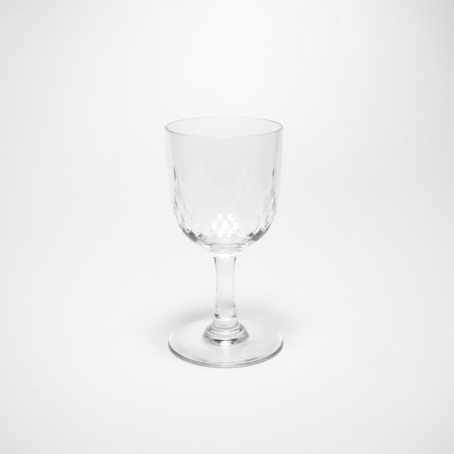 フランス 1900年代 クリスタルガラス Baccarat バカラ  1900年代初めのスモールワイングラス ECJPOF0030