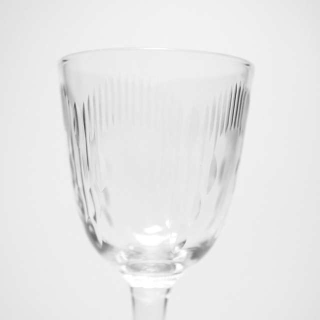 フランス 1900年代 クリスタルガラス Baccarat バカラ  モリエールミニグラス ECJPOF0035