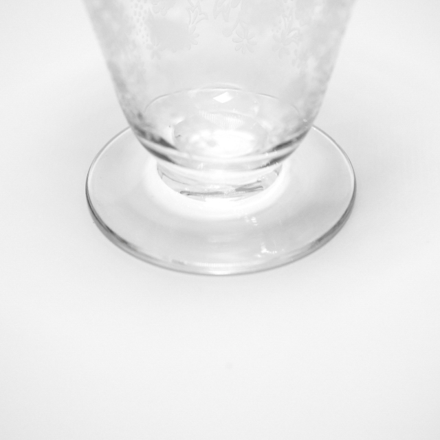 フランス 1940年代 クリスタルガラス Baccarat バカラ  オーストリア皇后エリザベト・シシィのためのグラス ECJPOF0036