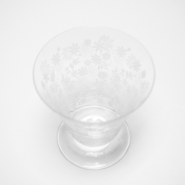 フランス 1940年代 クリスタルガラス Baccarat バカラ  オーストリア皇后エリザベト・シシィのためのグラス ECJPOF0036