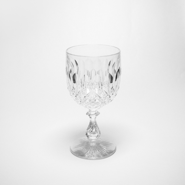 フランス 1950年代 クリスタルガラス Baccarat バカラ  リブルヌワイングラス ECJPOF0038