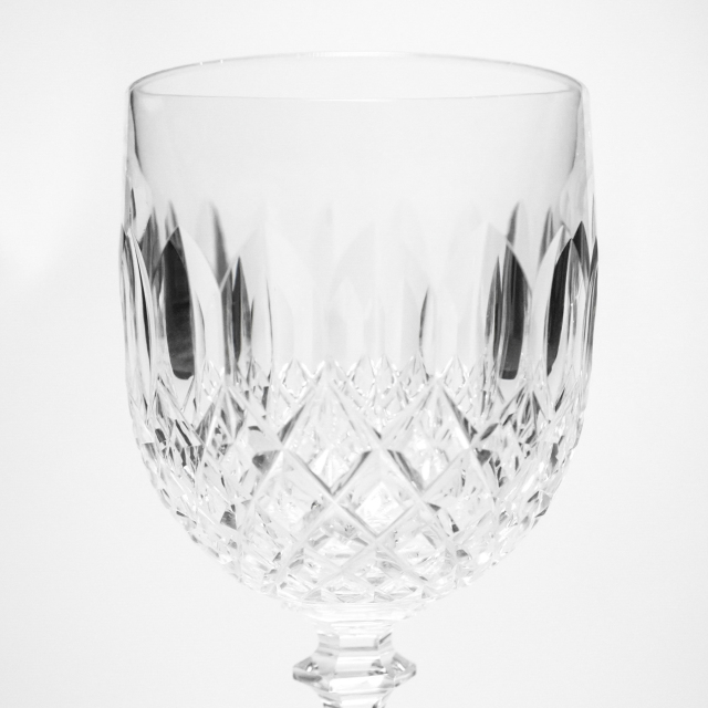 フランス 1950年代 クリスタルガラス Baccarat バカラ  リブルヌワイングラス ECJPOF0038
