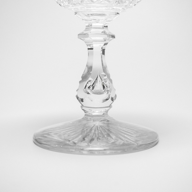 フランス 1950年代 クリスタルガラス Baccarat バカラ  リブルヌワイングラス ECJPOF0038