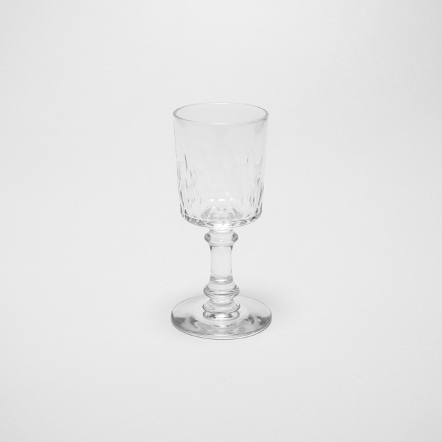 フランス 1910年代 クリスタルガラス Baccarat バカラ  リシュリュースモールワイングラス ECJPOF0042