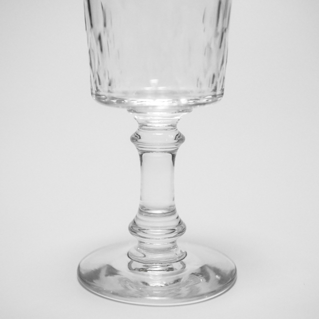 フランス 1910年代 クリスタルガラス Baccarat バカラ  リシュリュースモールワイングラス ECJPOF0042