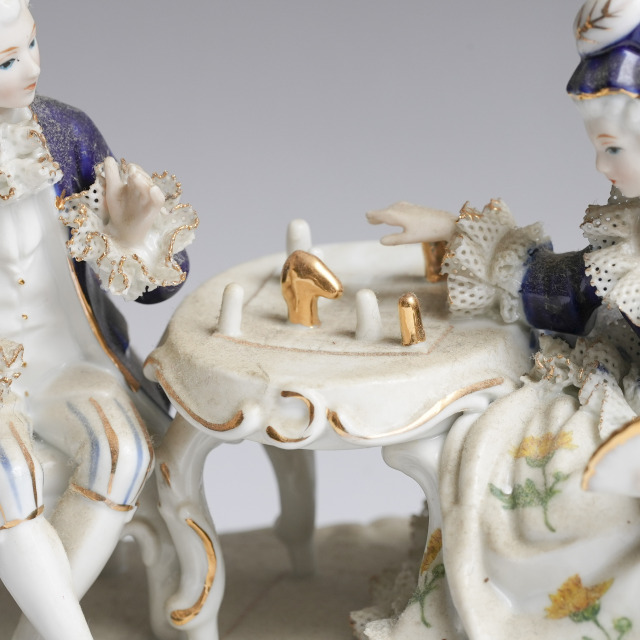 イギリス 1940年代 磁器 貴族の優雅さを体現する、貴族フィギリン