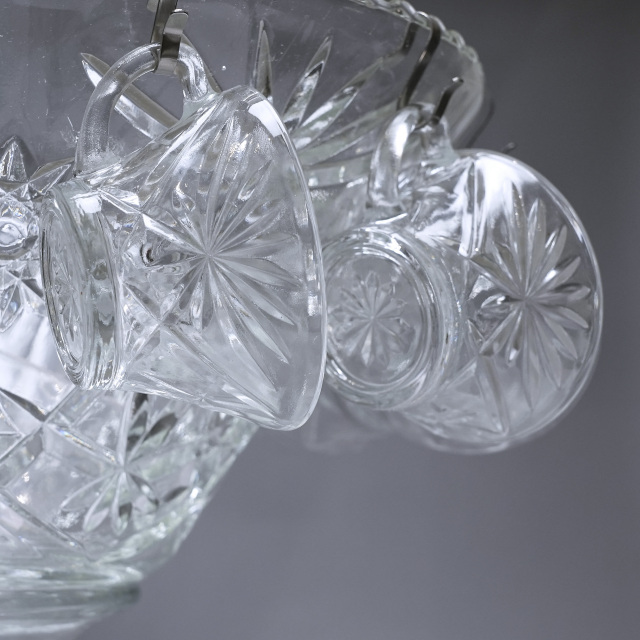 アメリカ 1960年代 ガラス フルーツバスケットセット ECJPSV0031