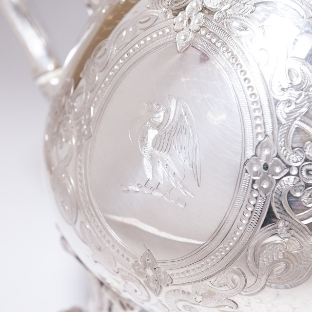 イギリス 1863年 シルバー 純銀製ティーサービス3点 ECJPTD0002