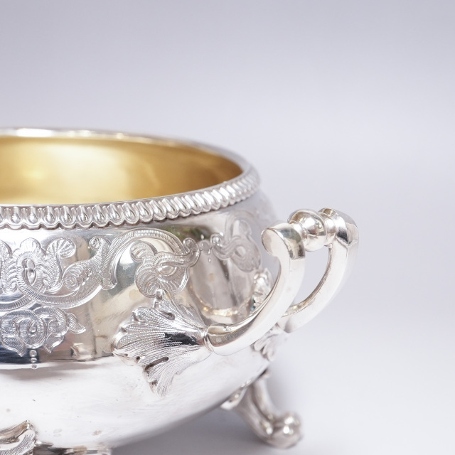 イギリス 1863年 シルバー 純銀製ティーサービス3点 ECJPTD0002